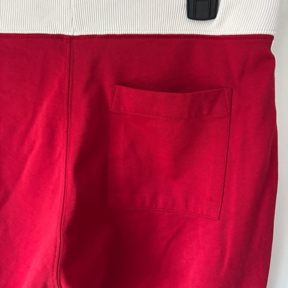 Abercrombie & Fitch Gym Issue Red Cropped Sweatpants Vintage Y2K Activewear - Picture 7 of 9